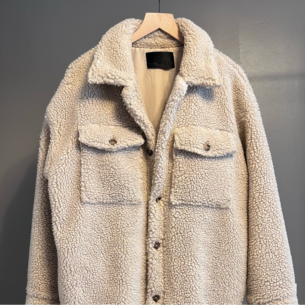Oak & Fort: Faux Sherpa Jacket